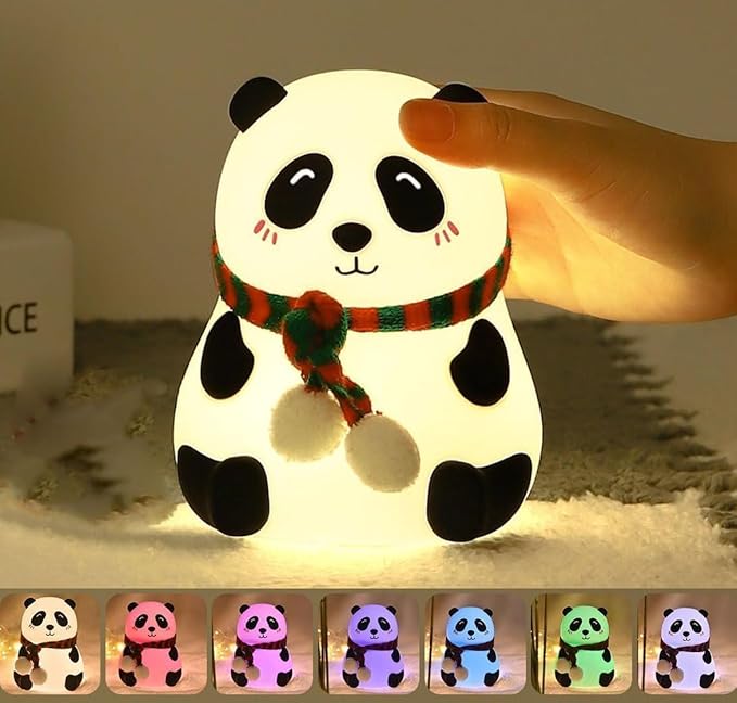 Touch Silicone Panda Light β Night Light for Kids, Girls & Boys | Cute Bedroom Decor for Women | Valentine Special