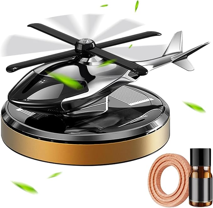 4 In 1 Car charger + Solar helicopter Car air freshner