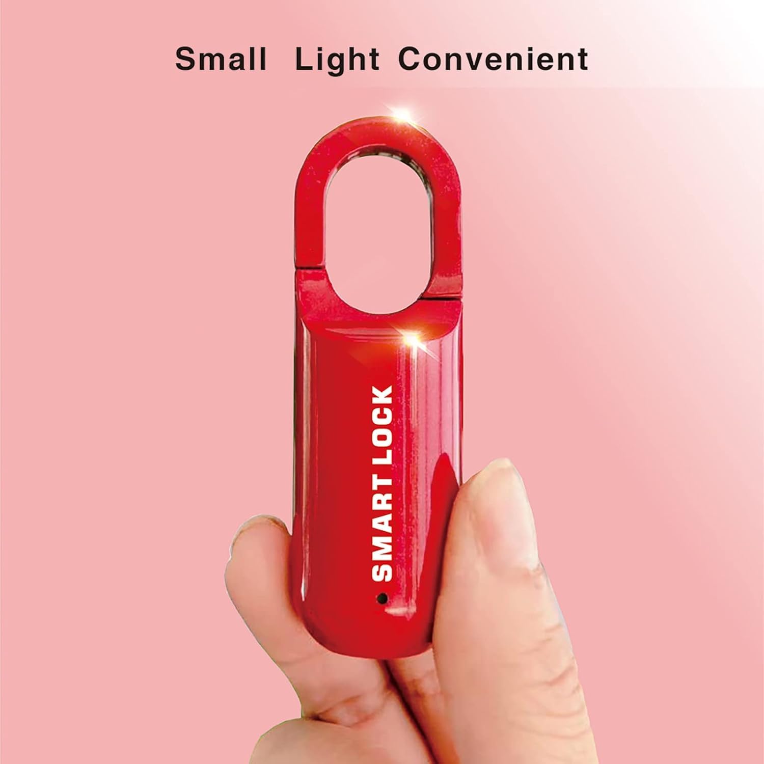 Mini Smart Fingerprint Lock Biometric USB Rechargeable Padlock Chip Anti-Theft,For Luggage Box Bag